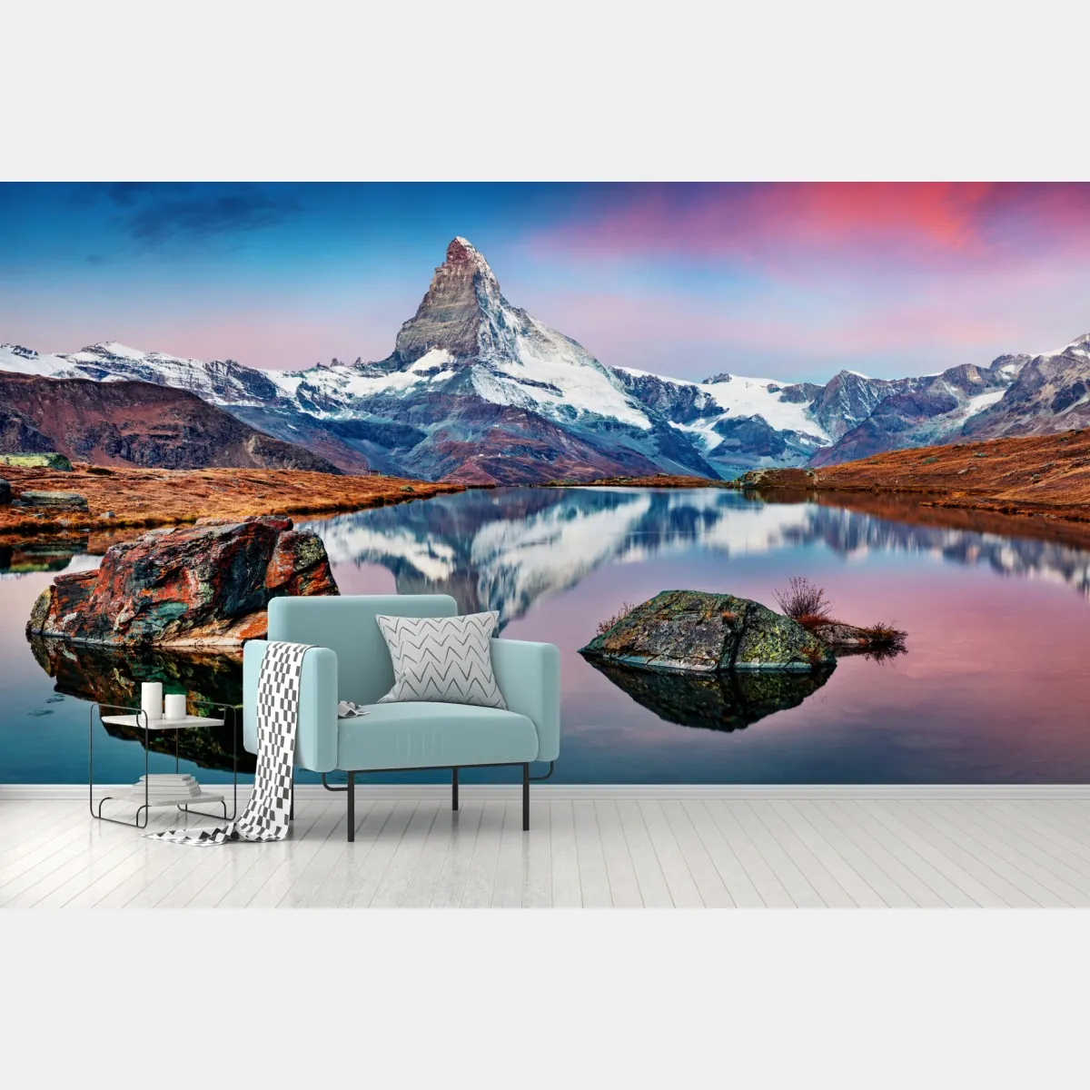 Fototapeta odbicie Matterhorn o świcie – Wallissimo® Fototapeta odbicie Matterhorn o świcie – Wallissimo®