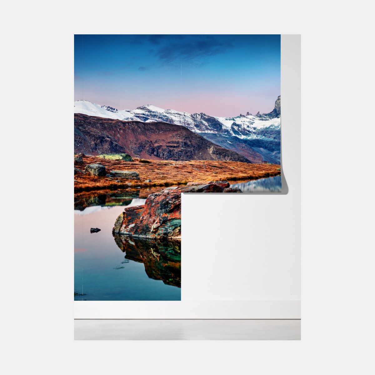 Fototapeta odbicie Matterhorn o świcie – Wallissimo® Fototapeta odbicie Matterhorn o świcie – Wallissimo®