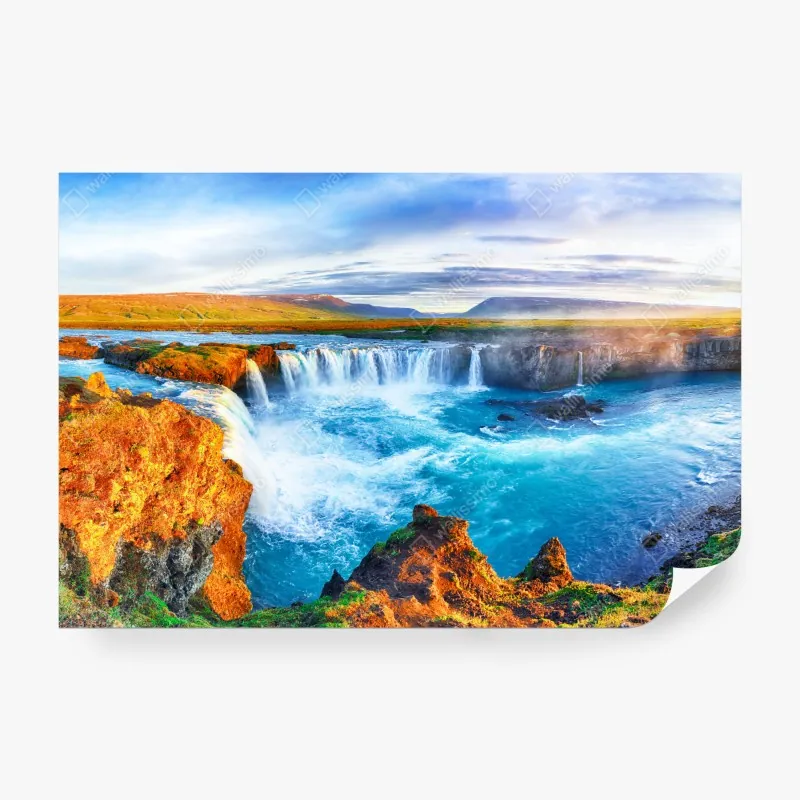 Fototapeta mglista górska panorama – Wallissimo®