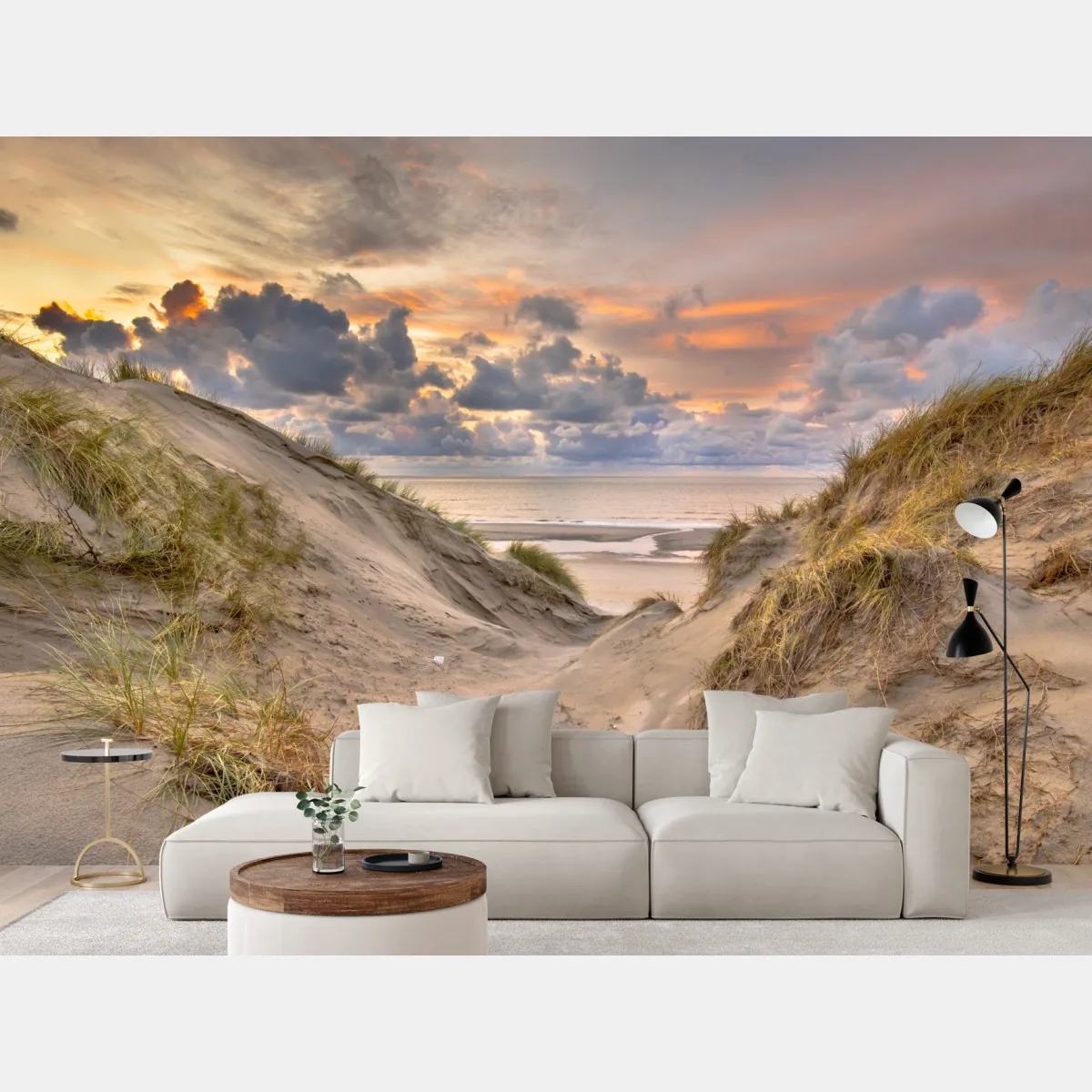 Fototapeta zachód słońca nad wydmami – Wallissimo® Fototapeta zachód słońca nad wydmami – Wallissimo®