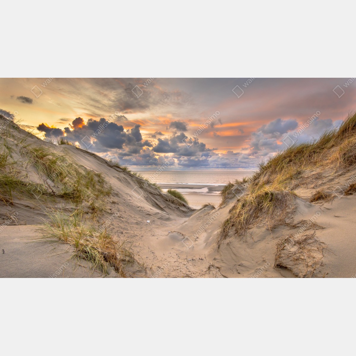 Fototapeta zachód słońca nad wydmami – Wallissimo® Fototapeta zachód słońca nad wydmami – Wallissimo®