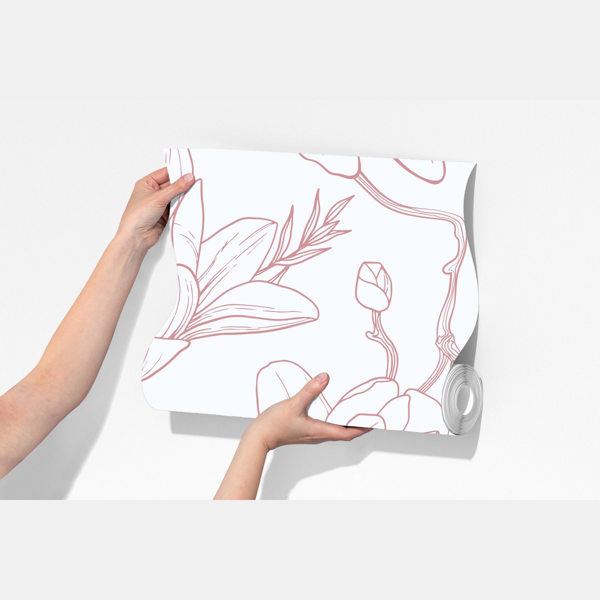 Fototapeta delikatny wzór magnolii w miękkim różu – Wallissimo® Fototapeta delikatny wzór magnolii w miękkim różu – Wallissimo®