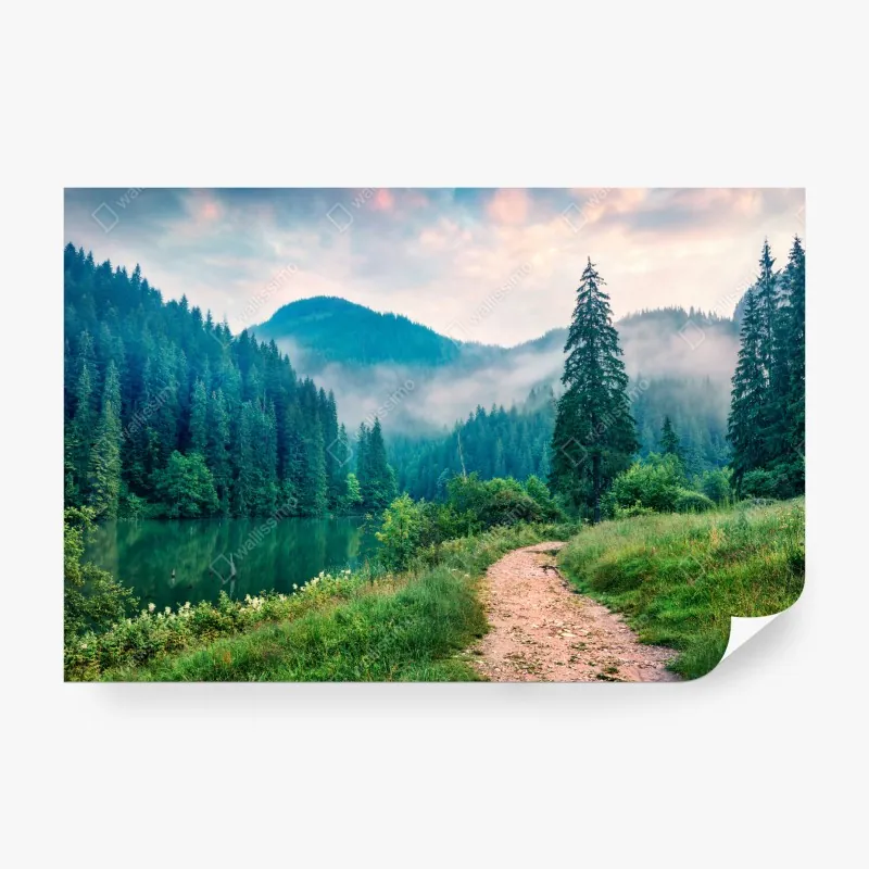 Fototapeta vintage tropikalny wzór z zebrą i hibiskusem – Wallissimo®