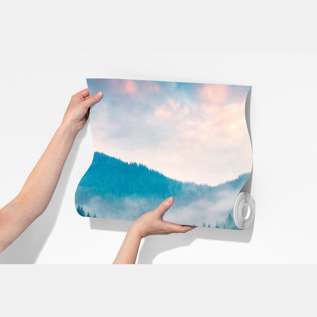 Fototapeta mglisty poranek nad Lacu Roșu – Wallissimo® Fototapeta mglisty poranek nad Lacu Roșu – Wallissimo®