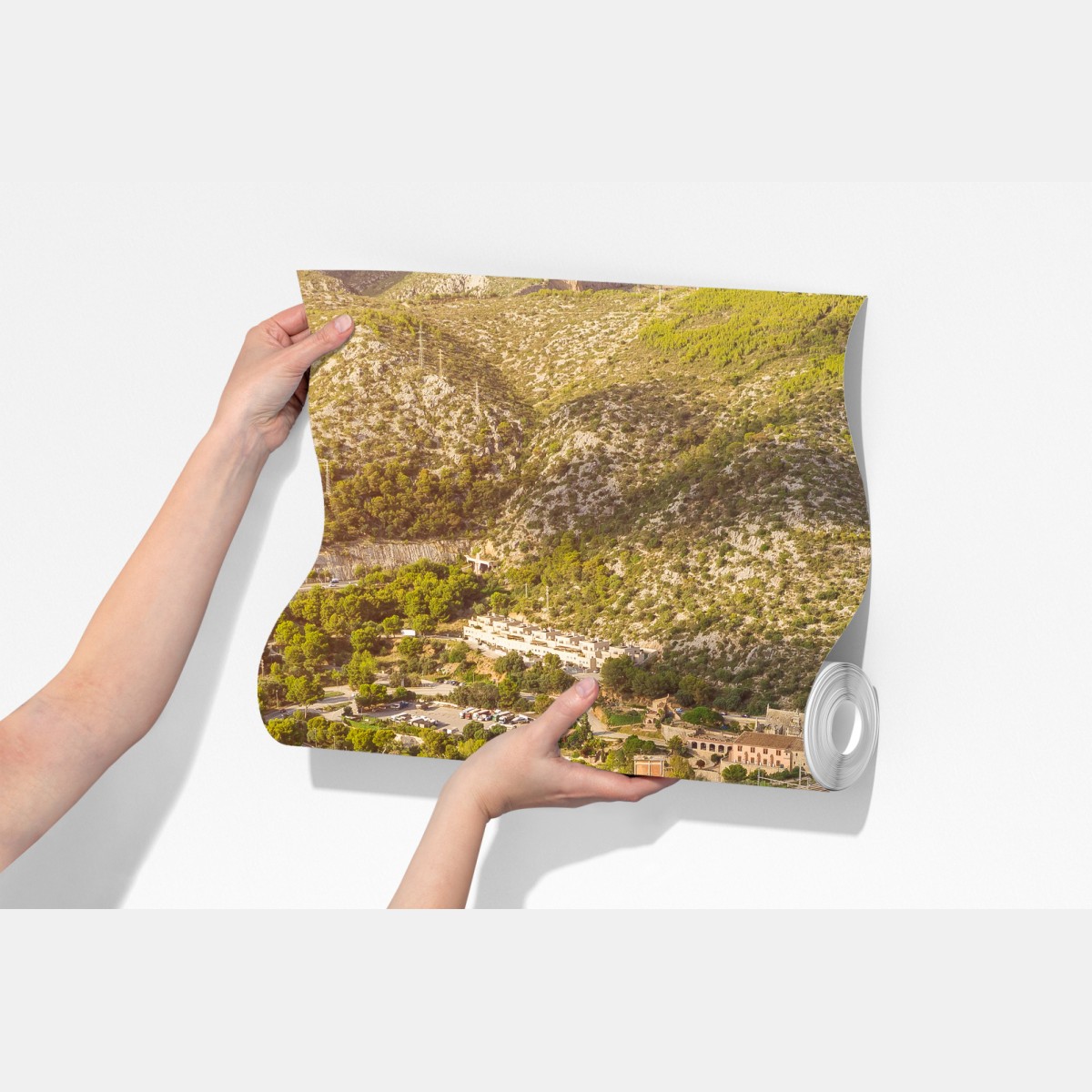 Fototapeta turkusowy nadmorski pejzaż z lotu ptaka – Wallissimo® Fototapeta turkusowy nadmorski pejzaż z lotu ptaka – Wallissimo®