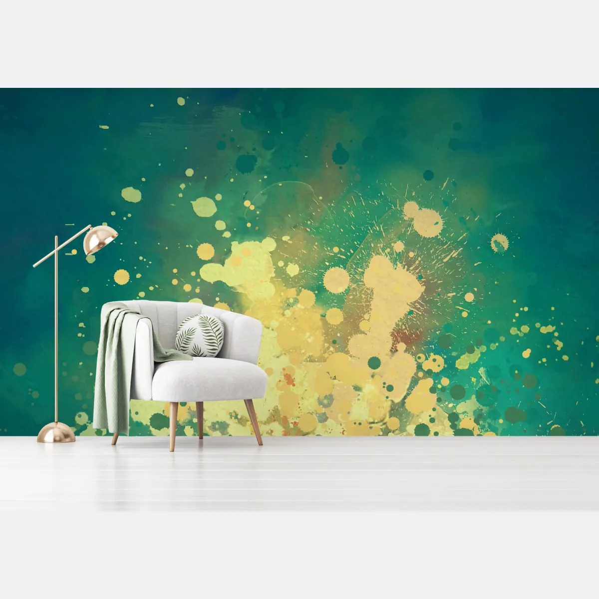 Fototapeta turkusowy wybuch akwareli abstrakcja – Wallissimo® Fototapeta turkusowy wybuch akwareli abstrakcja – Wallissimo®