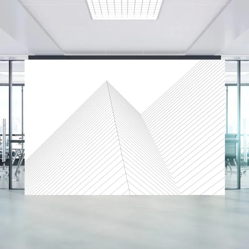 Wall mural geometric architectural lines