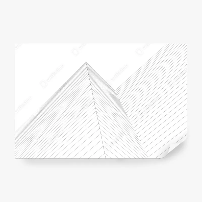 Wall mural geometric architectural lines