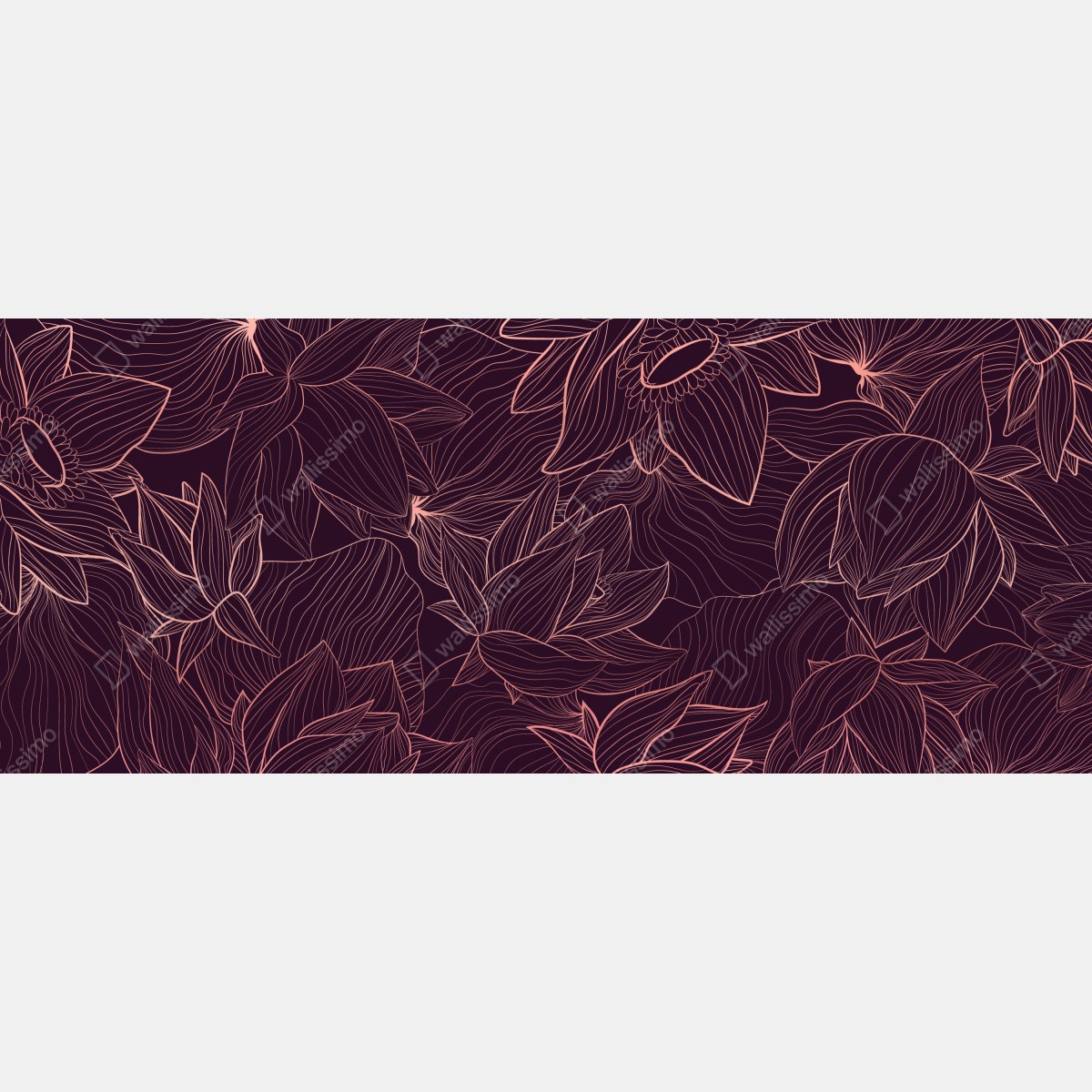 Fototapeta elegancki różowy wzór kwiatowy – Wallissimo® Fototapeta elegancki różowy wzór kwiatowy – Wallissimo®