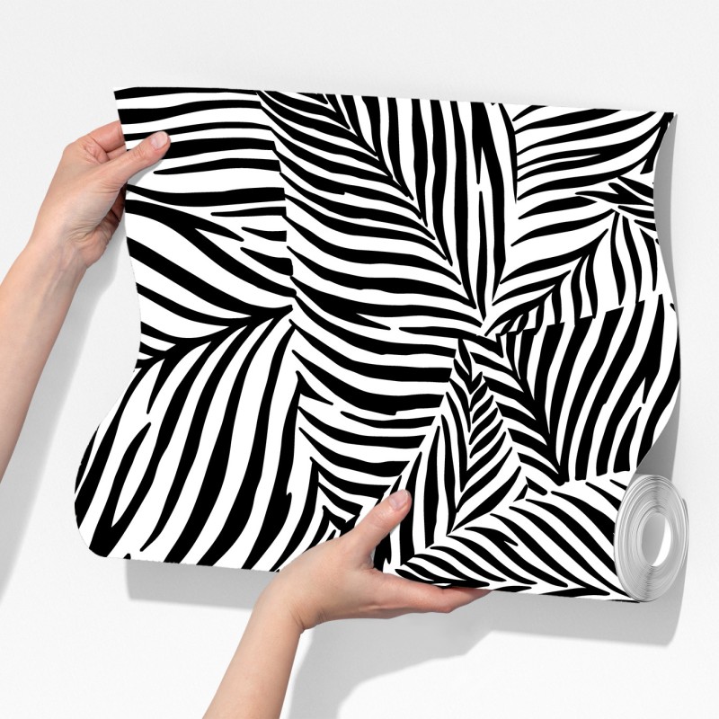 Fototapeta monochromatyczny wzór tropikalnych liści – Wallissimo® Fototapeta monochromatyczny wzór tropikalnych liści – Wallissimo®