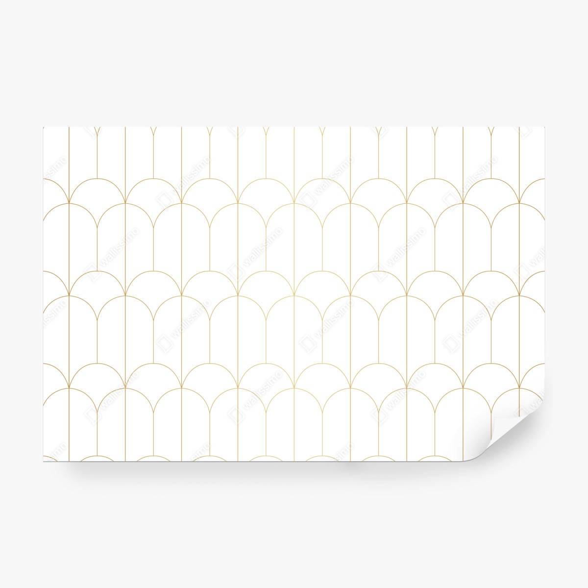 Fototapeta złoty art deco łukowy wzór – Wallissimo® Fototapeta złoty art deco łukowy wzór – Wallissimo®