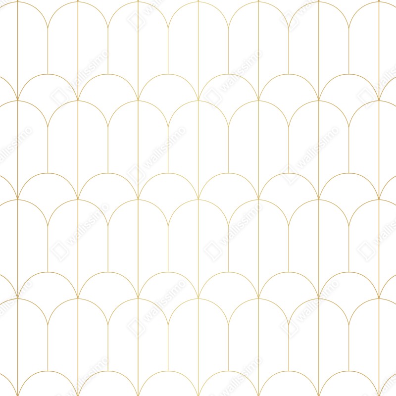 Fototapeta złoty art deco łukowy wzór – Wallissimo® Fototapeta złoty art deco łukowy wzór – Wallissimo®