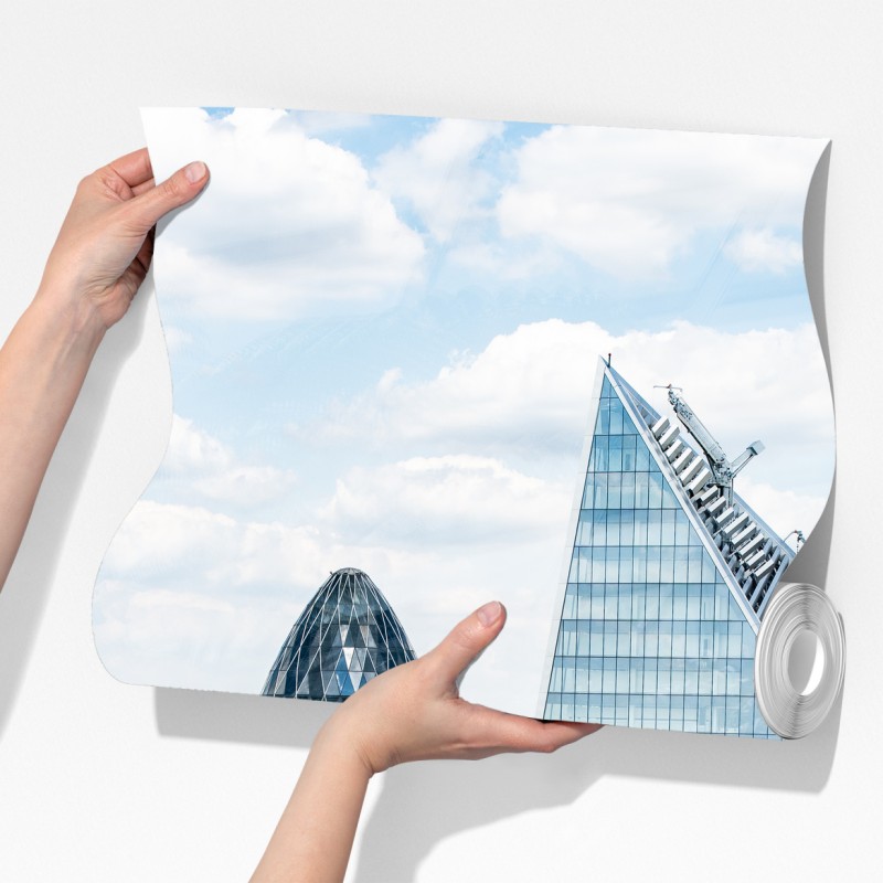 Fototapeta nowoczesna panorama Londynu ze szklanymi drapaczami chmur – Wallissimo® Fototapeta nowoczesna panorama Londynu ze szklanymi drapaczami chmur – Wallissimo®