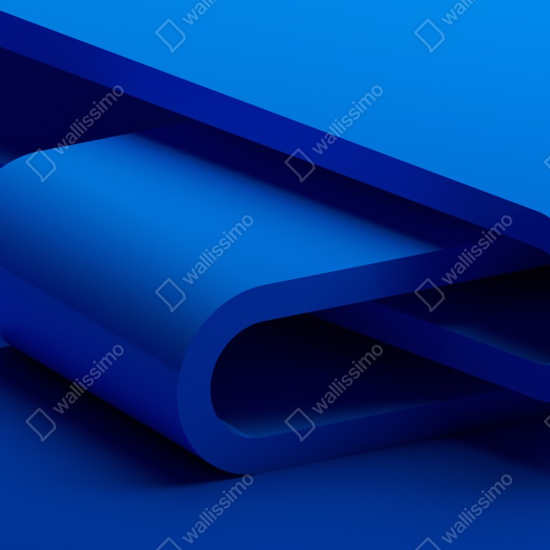 Fototapeta minimalna niebieska wstęga geometryczna – Wallissimo® Fototapeta minimalna niebieska wstęga geometryczna – Wallissimo®