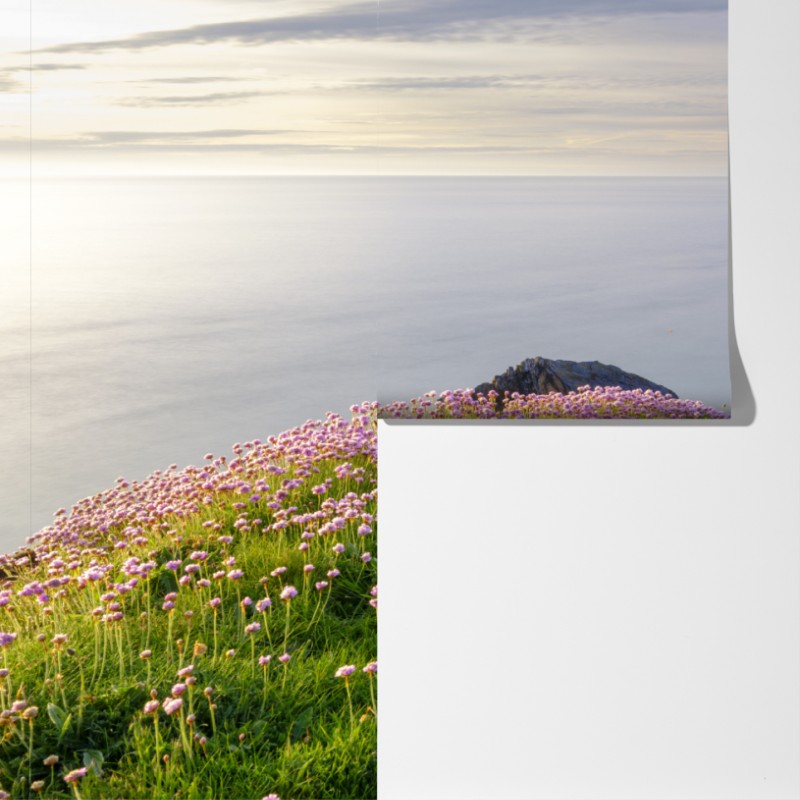 Fototapeta zatoka Ceibwr ścieżka nadmorska o zmierzchu – Wallissimo® Fototapeta zatoka Ceibwr ścieżka nadmorska o zmierzchu – Wallissimo®