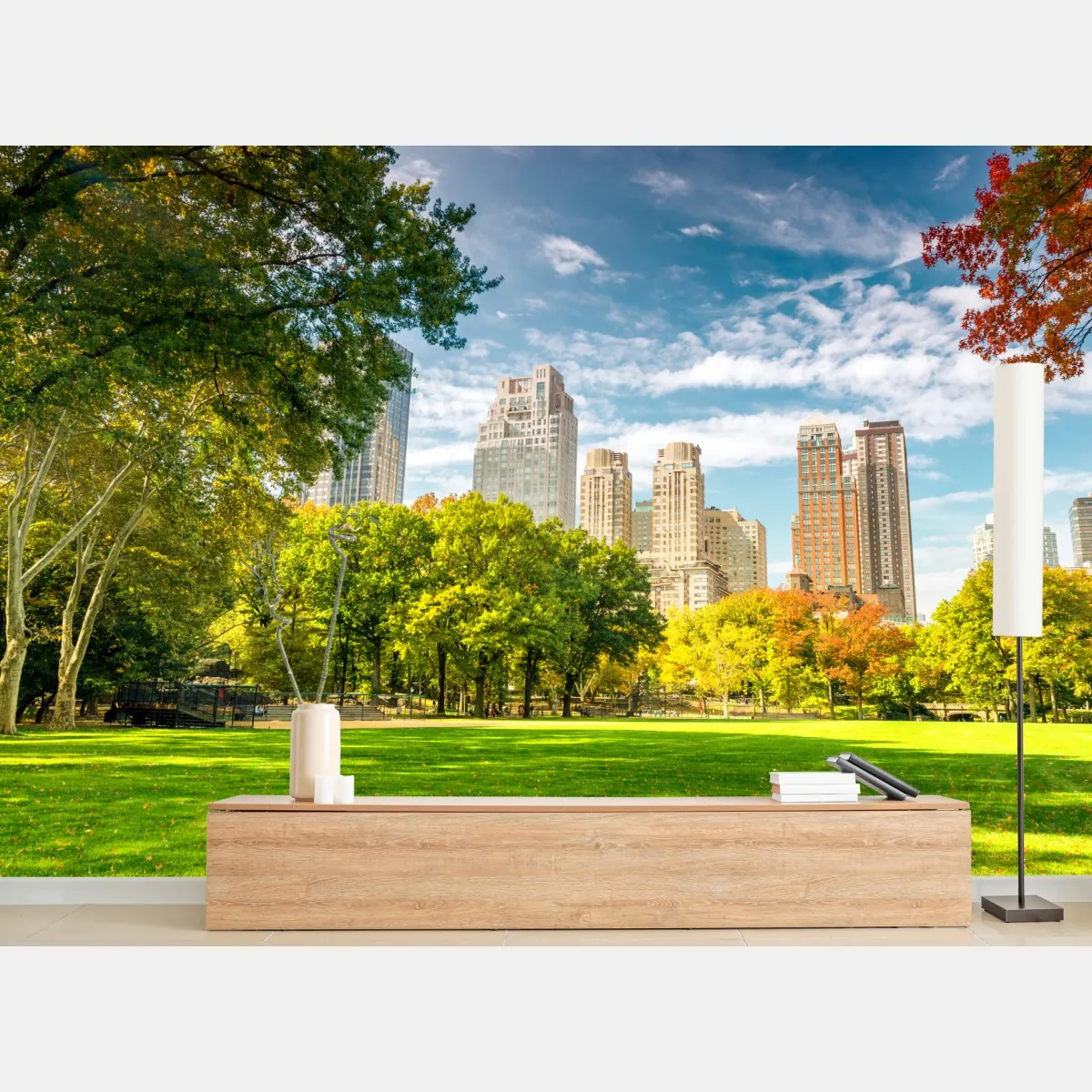 Fototapeta Central Park jesienna panorama – Wallissimo® Fototapeta Central Park jesienna panorama – Wallissimo®