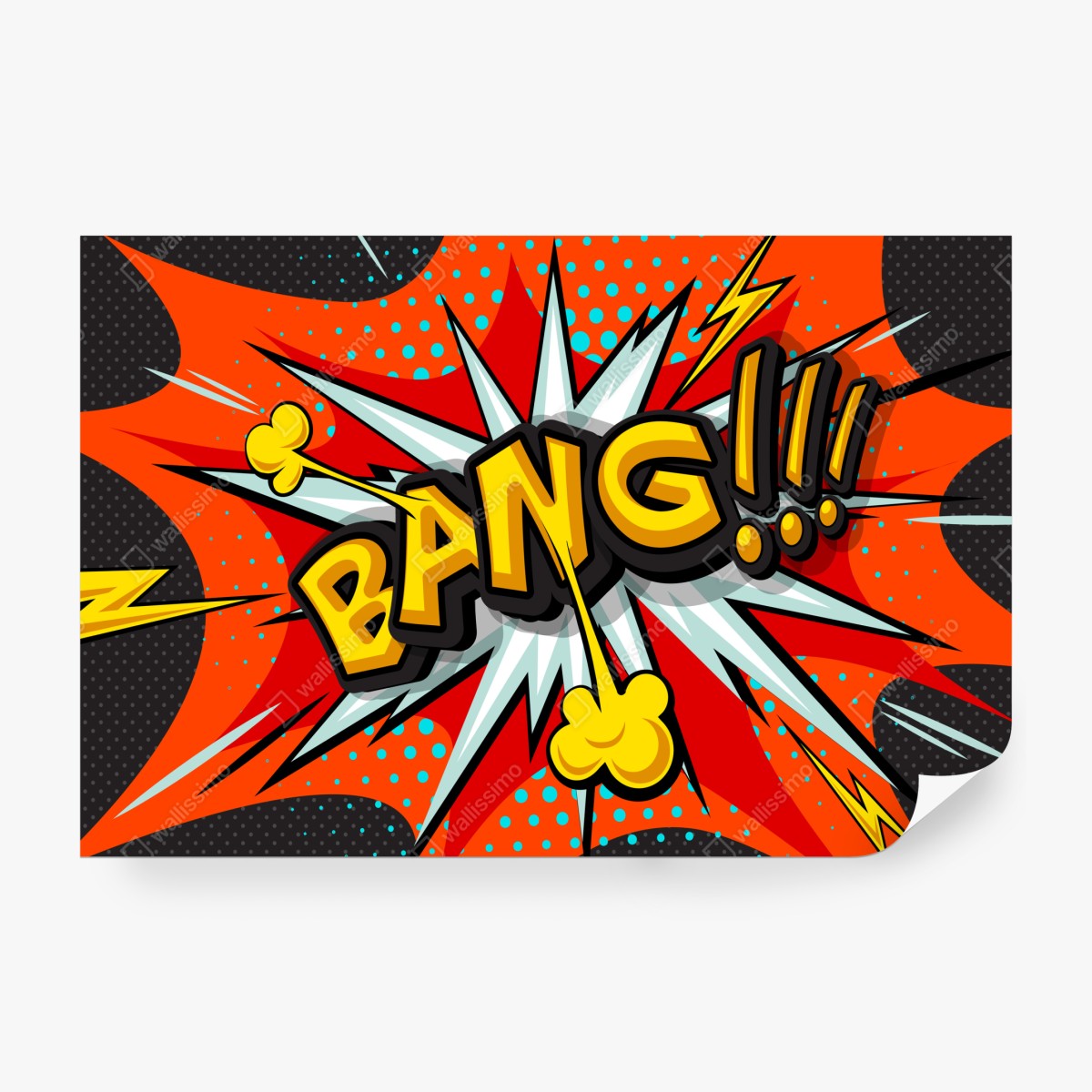 Fototapeta komiksowa eksplozja pop art – Wallissimo® Fototapeta komiksowa eksplozja pop art – Wallissimo®