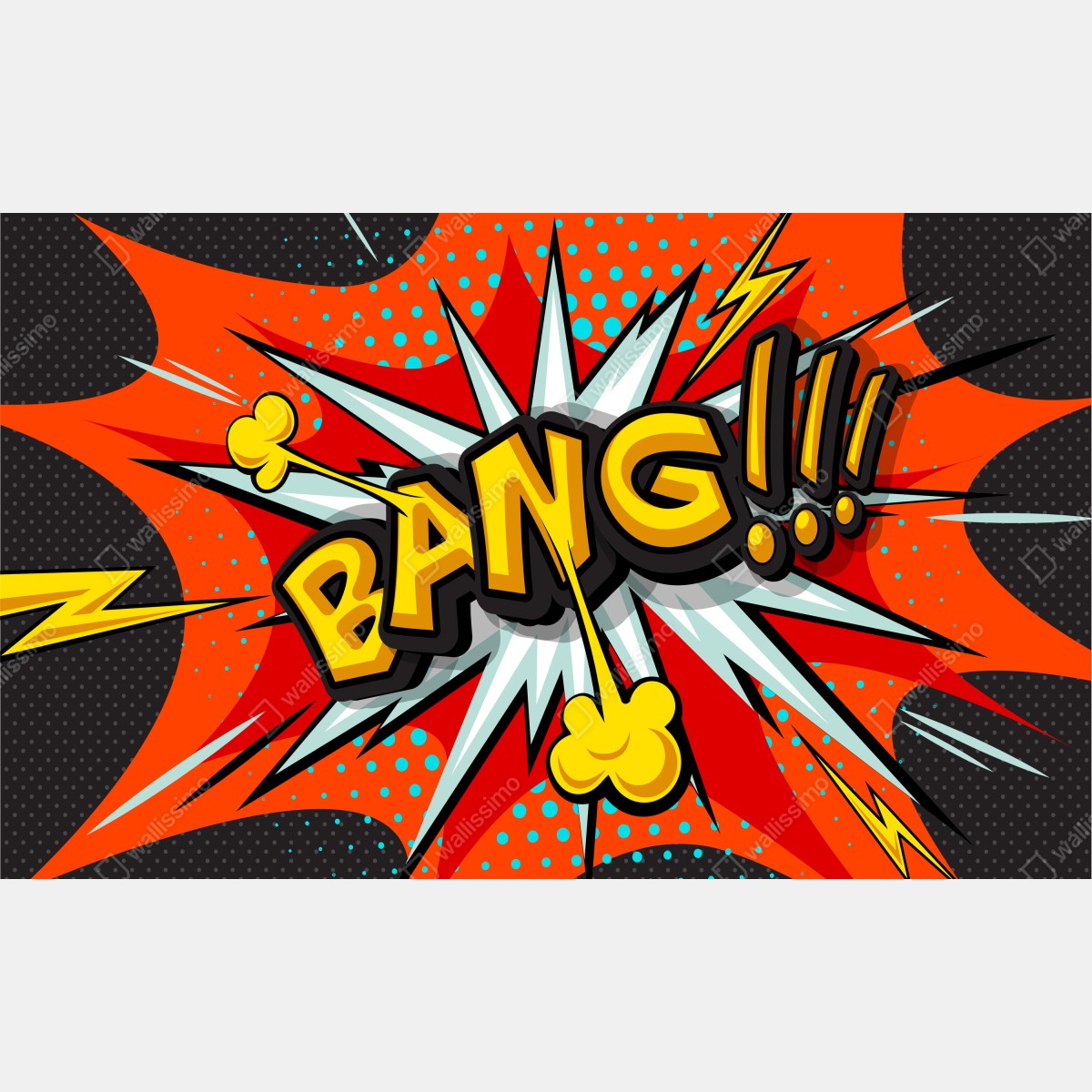 Fototapeta komiksowa eksplozja pop art – Wallissimo® Fototapeta komiksowa eksplozja pop art – Wallissimo®