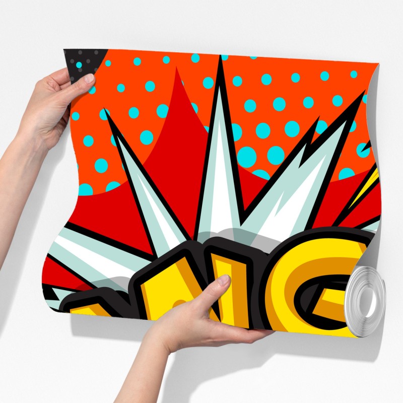 Fototapeta komiksowa eksplozja pop art – Wallissimo® Fototapeta komiksowa eksplozja pop art – Wallissimo®