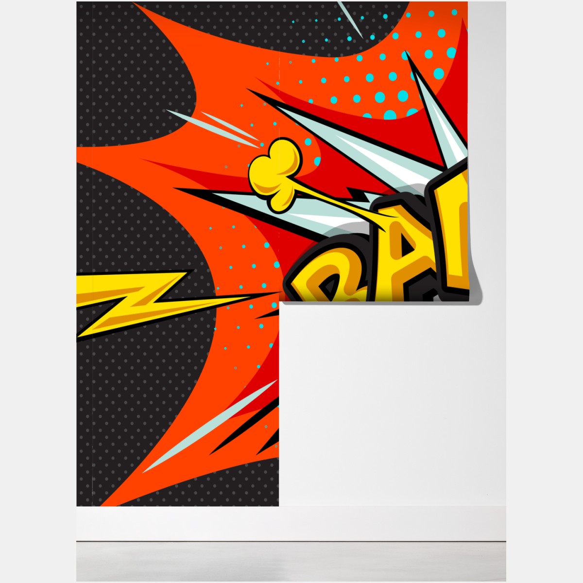 Fototapeta komiksowa eksplozja pop art – Wallissimo® Fototapeta komiksowa eksplozja pop art – Wallissimo®