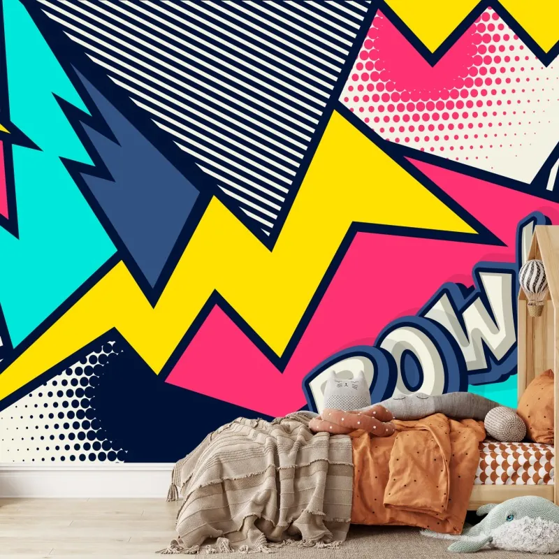 Wall mural comic pop art explosion