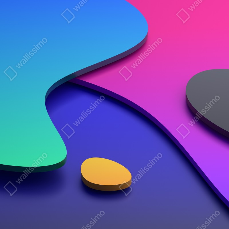 Fototapeta żywe abstrakcyjne krzywe 3d – Wallissimo® Fototapeta żywe abstrakcyjne krzywe 3d – Wallissimo®