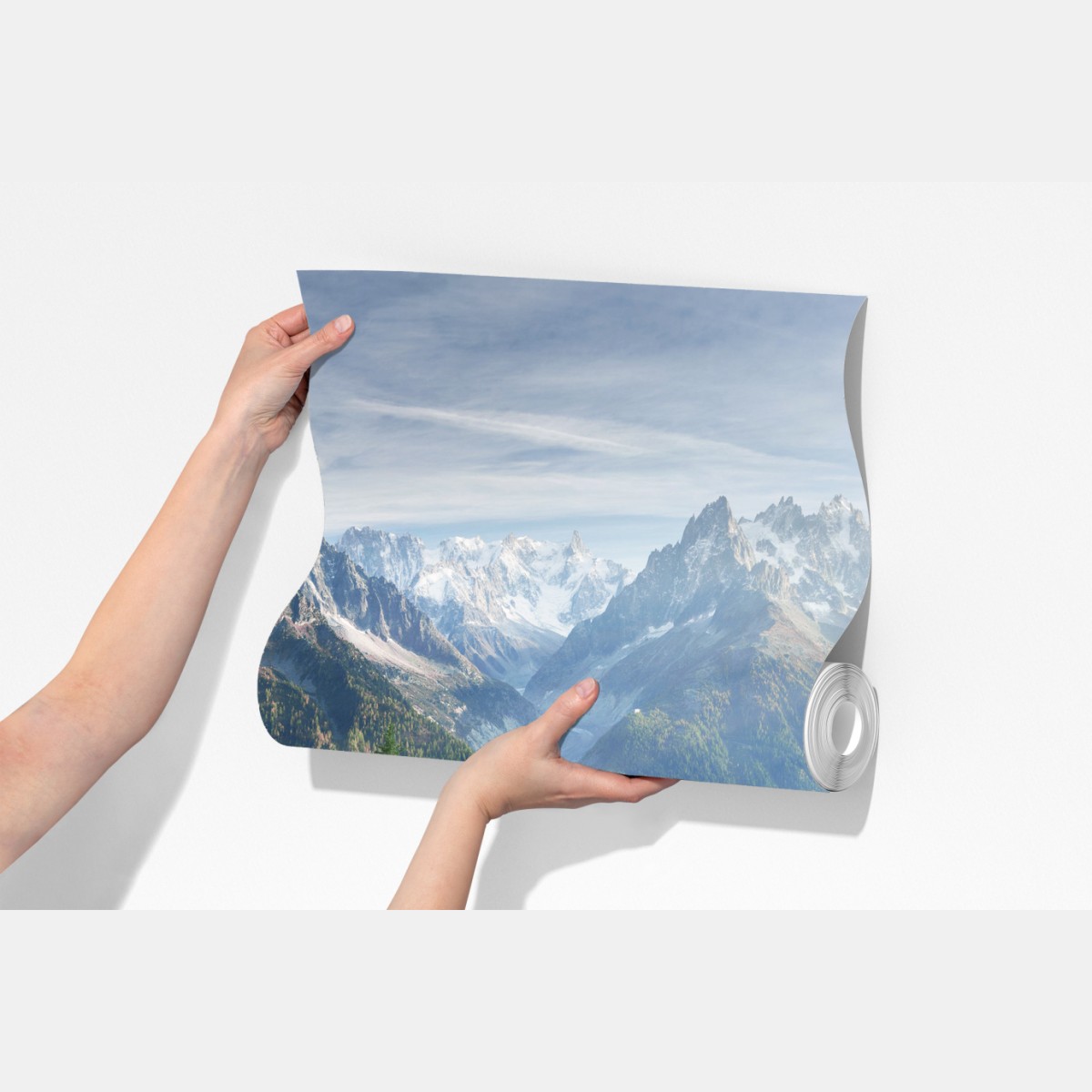 Fototapeta alpejska łąka różaneczników przy Mont Blanc – Wallissimo® Fototapeta alpejska łąka różaneczników przy Mont Blanc – Wallissimo®