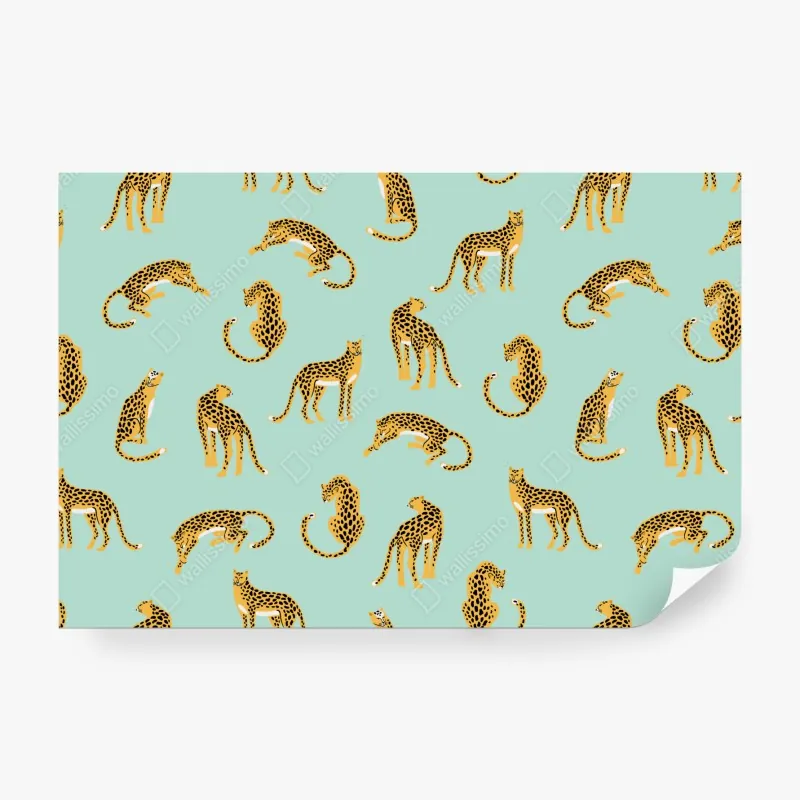 Fototapeta botaniczny wzór: delikatne kalie i liście monstery na szarym tle – Wallissimo®