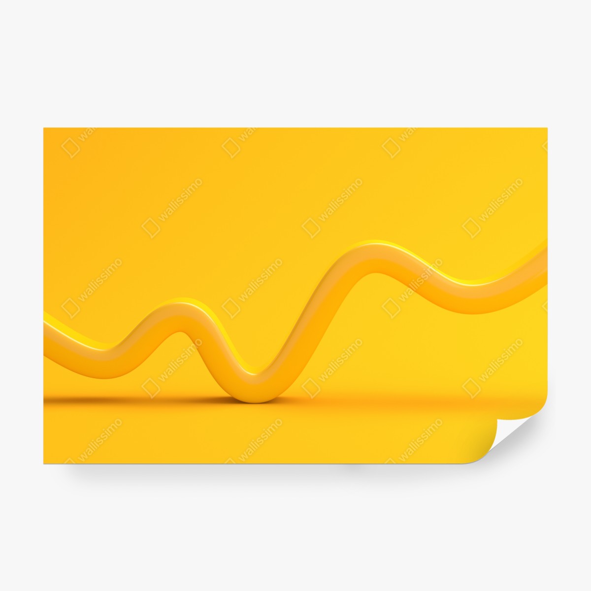 Fototapeta słoneczna żółta 3d krzywa abstrakcyjna – Wallissimo® Fototapeta słoneczna żółta 3d krzywa abstrakcyjna – Wallissimo®