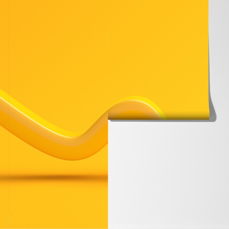Fototapeta słoneczna żółta 3d krzywa abstrakcyjna – Wallissimo® Fototapeta słoneczna żółta 3d krzywa abstrakcyjna – Wallissimo®