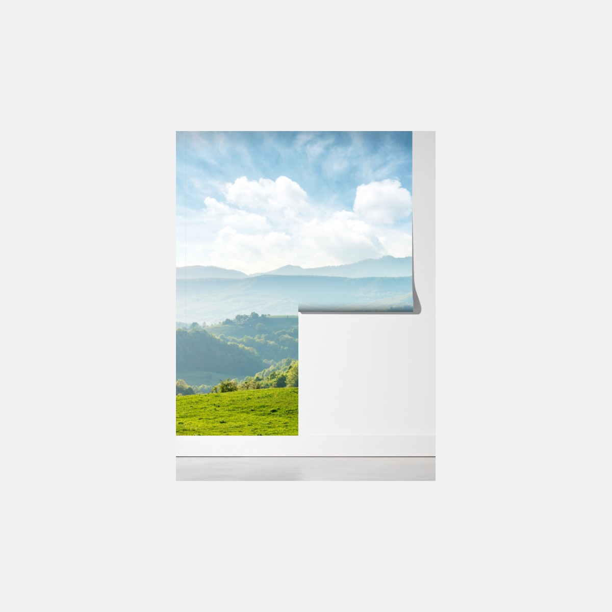 Fototapeta panorama wiosennych gór Rumunii – Wallissimo® Fototapeta panorama wiosennych gór Rumunii – Wallissimo®