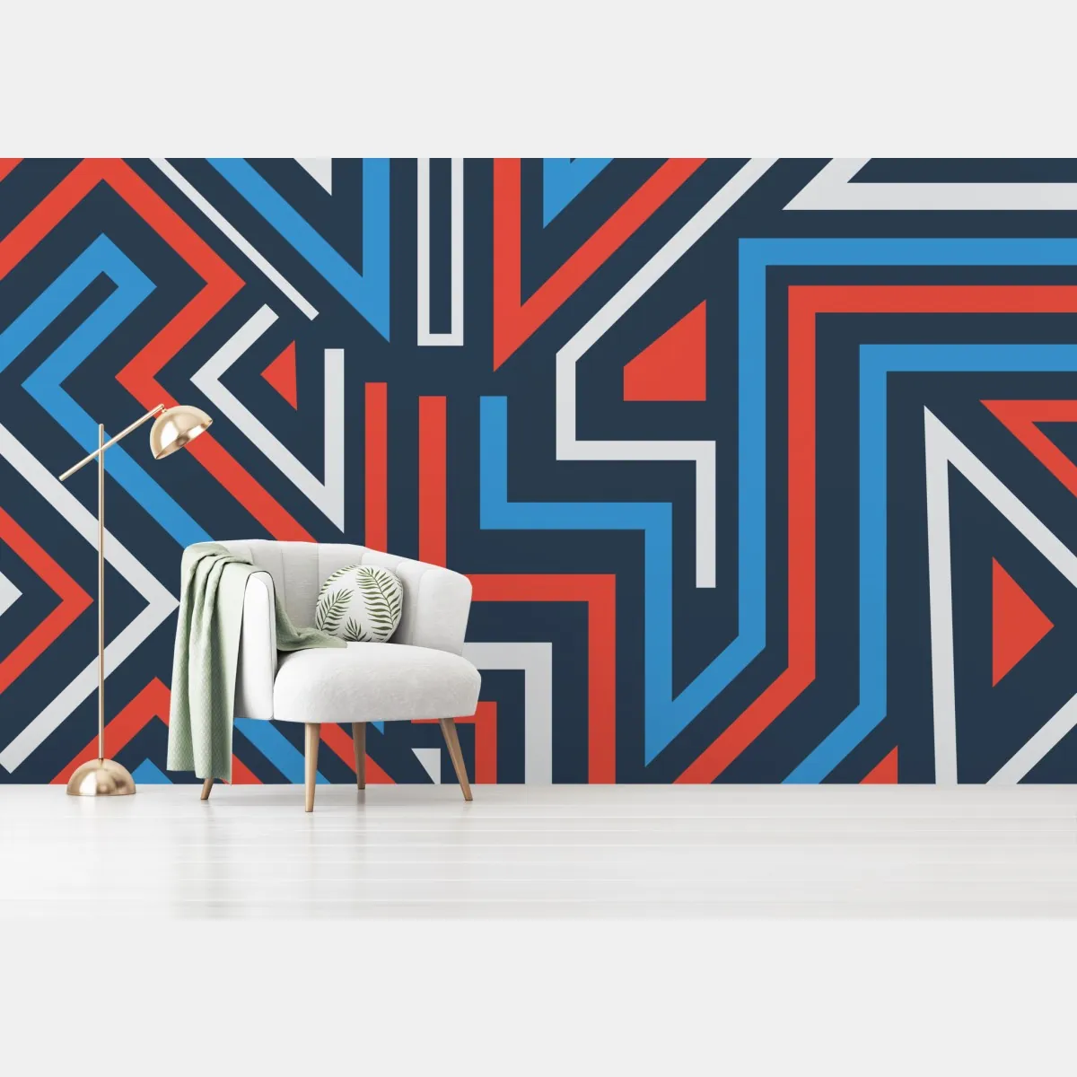 Fototapeta odważne geometryczne linie – Wallissimo® Fototapeta odważne geometryczne linie – Wallissimo®