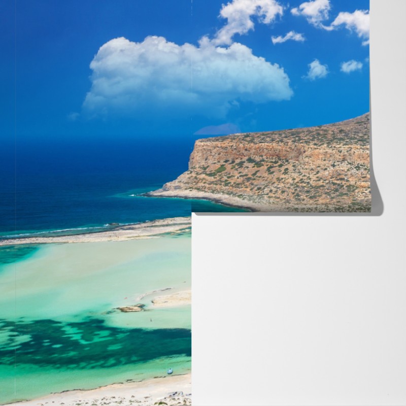 Fototapeta Balos plaża i turkusowa laguna – Wallissimo® Fototapeta Balos plaża i turkusowa laguna – Wallissimo®