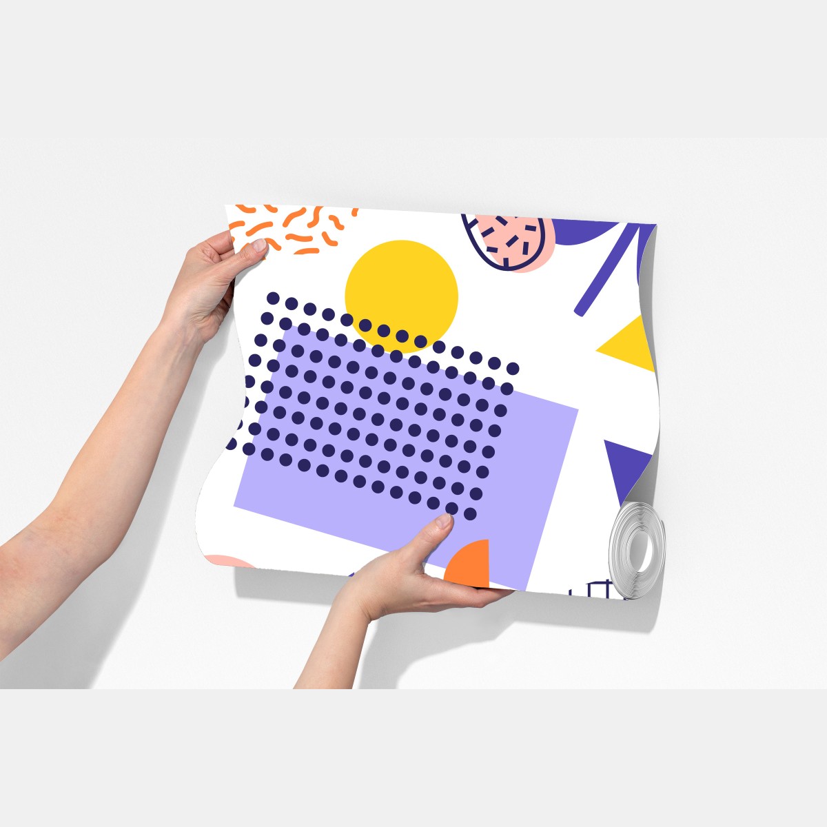 Fototapeta zabawny tropikalny wzór geometryczny – Wallissimo® Fototapeta zabawny tropikalny wzór geometryczny – Wallissimo®