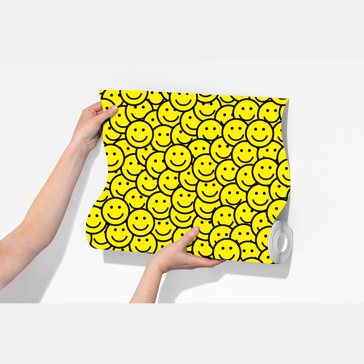 Fototapeta wzór z uśmiechniętymi buźkami – Wallissimo® Fototapeta wzór z uśmiechniętymi buźkami – Wallissimo®