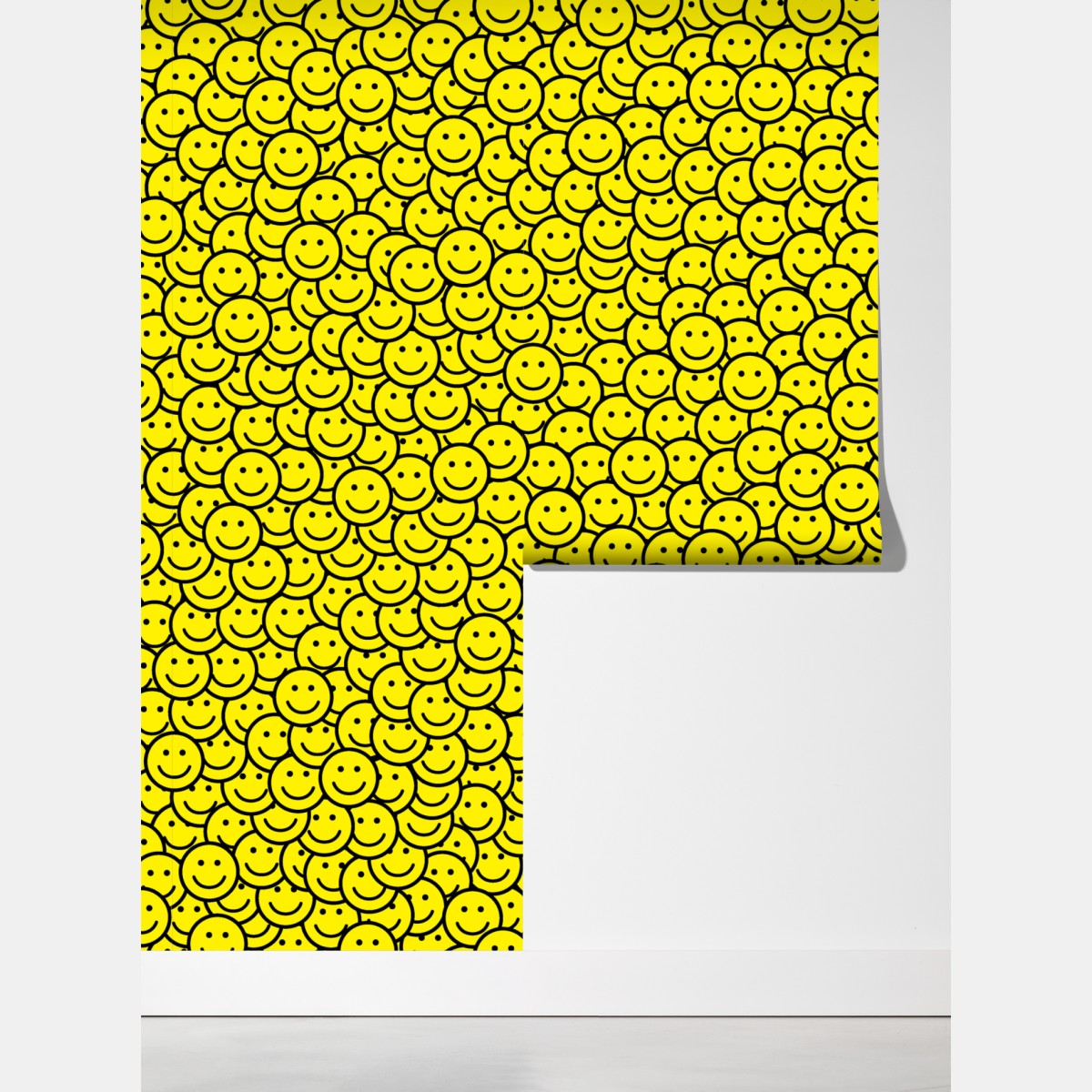 Fototapeta wzór z uśmiechniętymi buźkami – Wallissimo® Fototapeta wzór z uśmiechniętymi buźkami – Wallissimo®