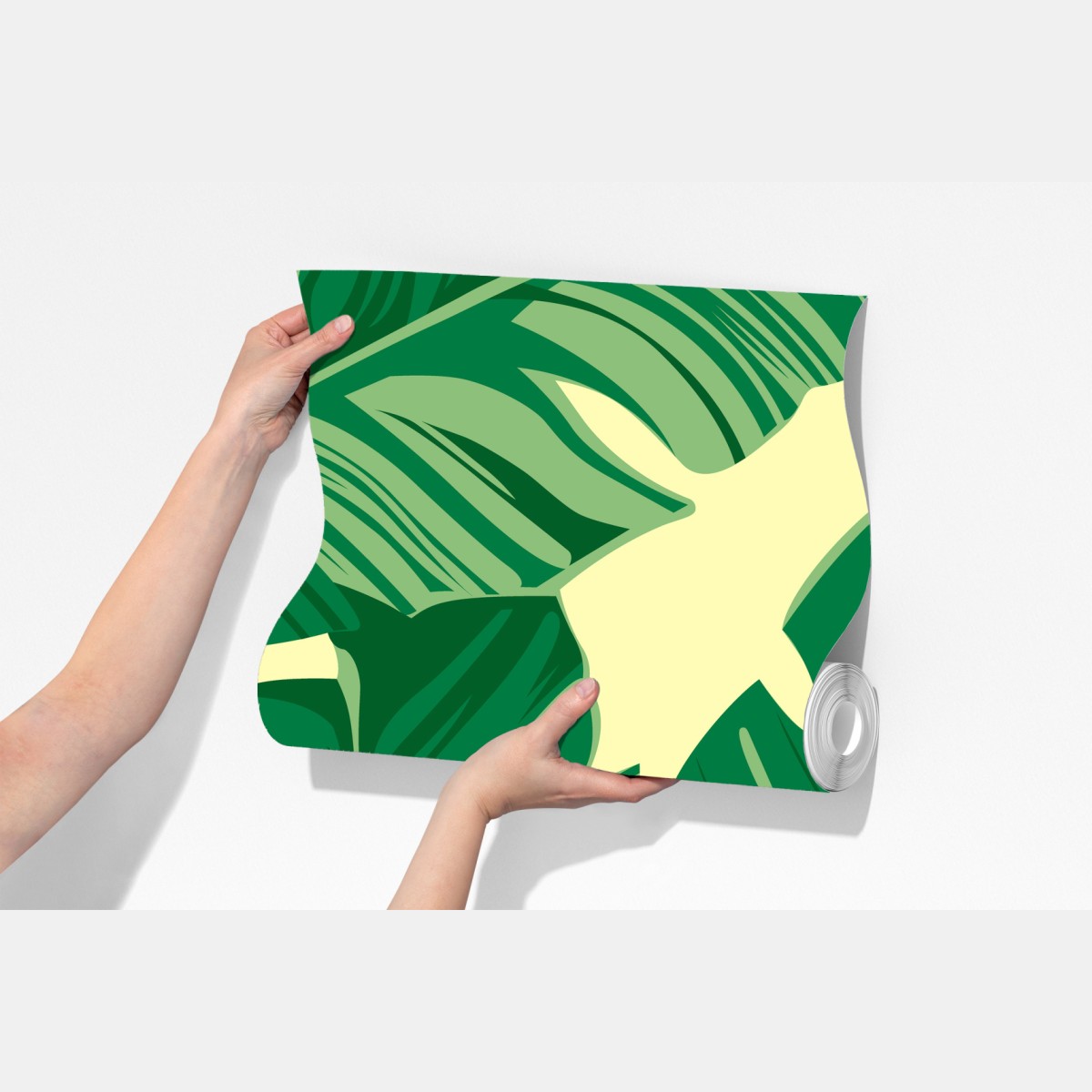 Fototapeta wzór liści bananowca – Wallissimo® Fototapeta wzór liści bananowca – Wallissimo®