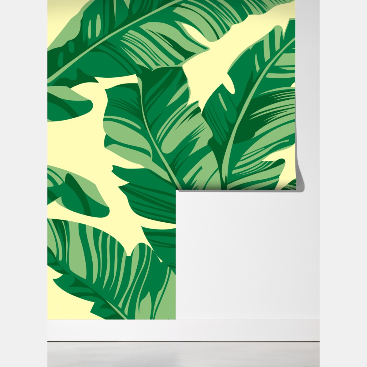 Fototapeta wzór liści bananowca – Wallissimo® Fototapeta wzór liści bananowca – Wallissimo®