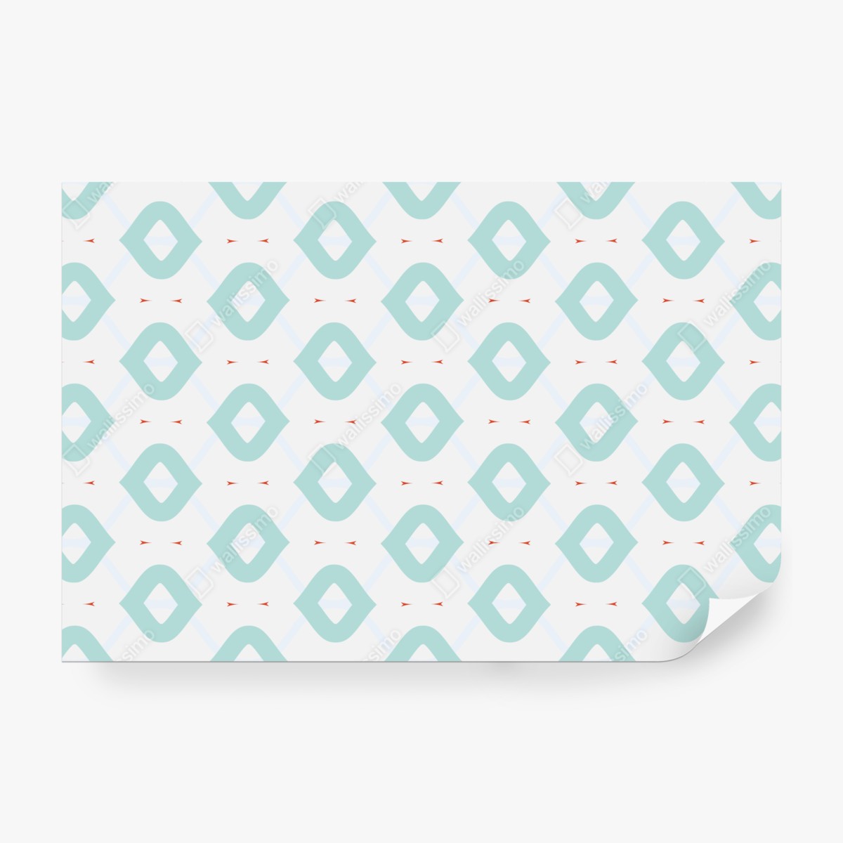 Fototapeta turkusowy geometryczny wzór rombów – Wallissimo® Fototapeta turkusowy geometryczny wzór rombów – Wallissimo®