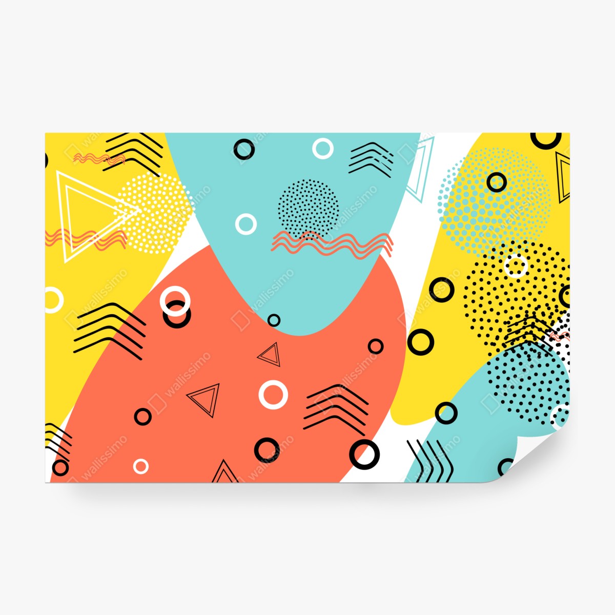 Fototapeta radosny geometryczny wzór – Wallissimo® Fototapeta radosny geometryczny wzór – Wallissimo®