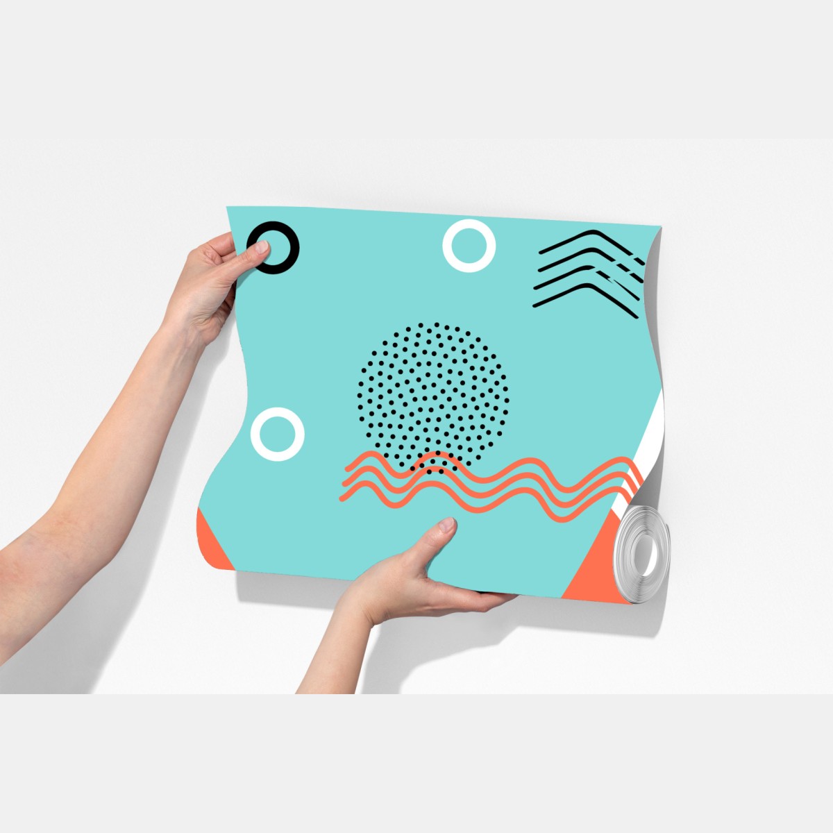 Fototapeta radosny geometryczny wzór – Wallissimo® Fototapeta radosny geometryczny wzór – Wallissimo®