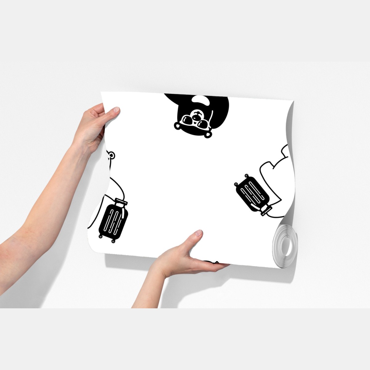 Fototapeta wzór wędrujących misiów – Wallissimo® Fototapeta wzór wędrujących misiów – Wallissimo®