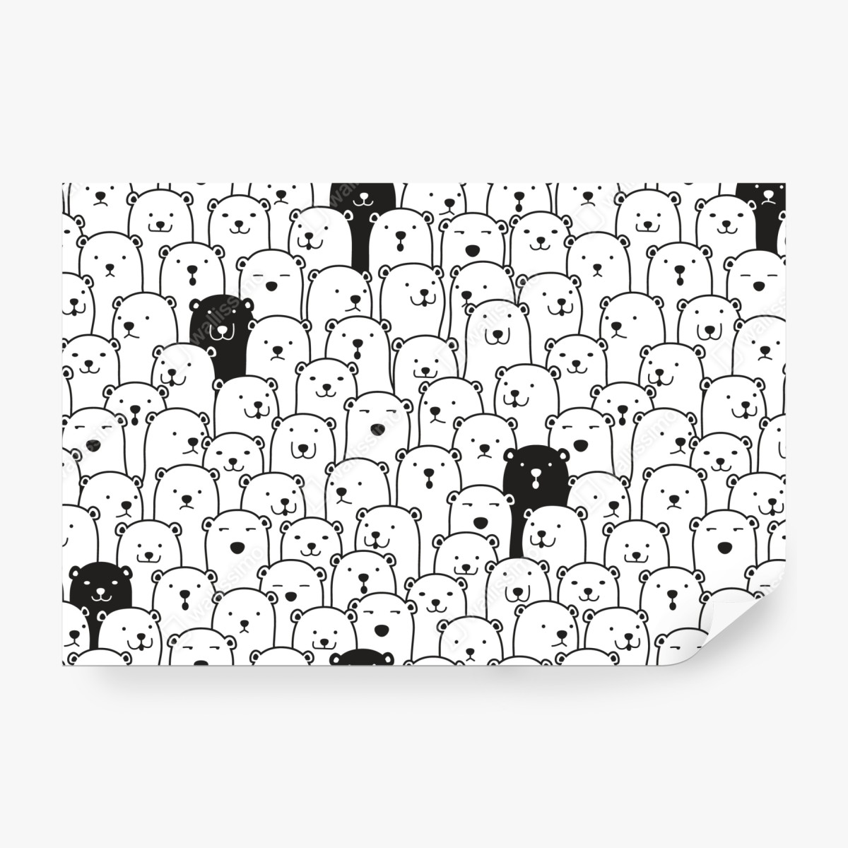 Fototapeta uroczy wzór z misiami – Wallissimo® Fototapeta uroczy wzór z misiami – Wallissimo®