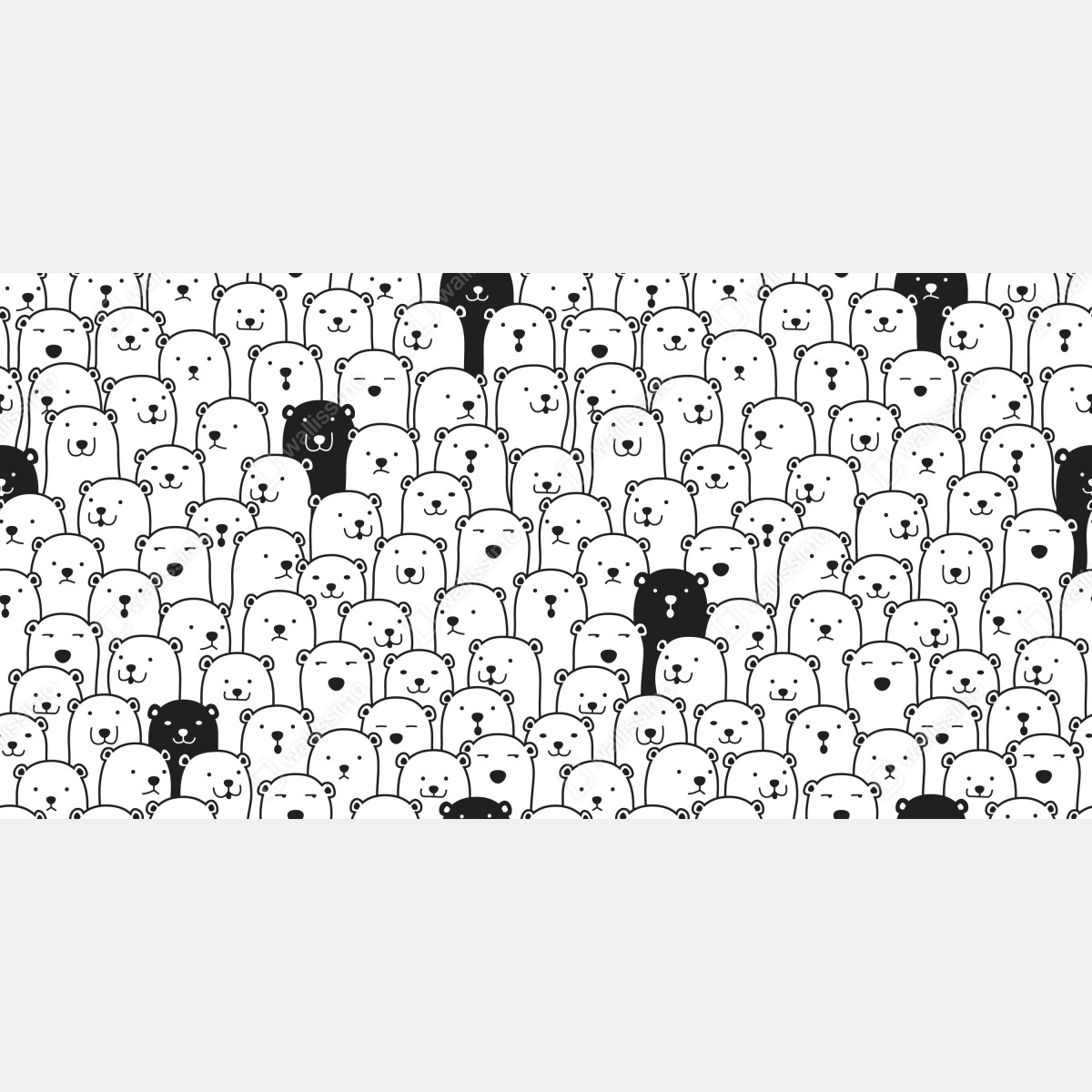 Fototapeta uroczy wzór z misiami – Wallissimo® Fototapeta uroczy wzór z misiami – Wallissimo®