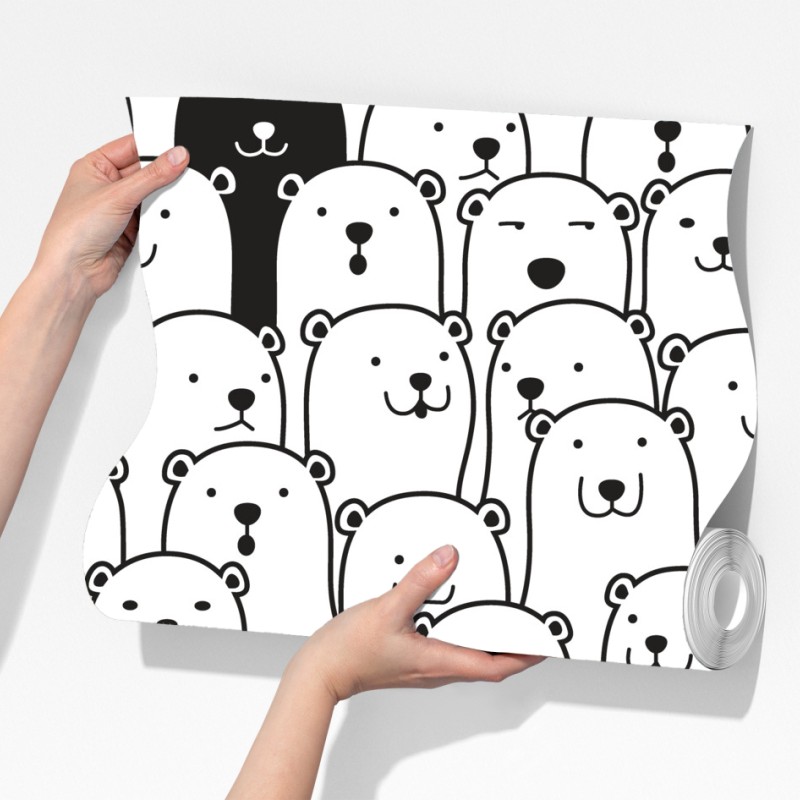 Fototapeta uroczy wzór z misiami – Wallissimo® Fototapeta uroczy wzór z misiami – Wallissimo®