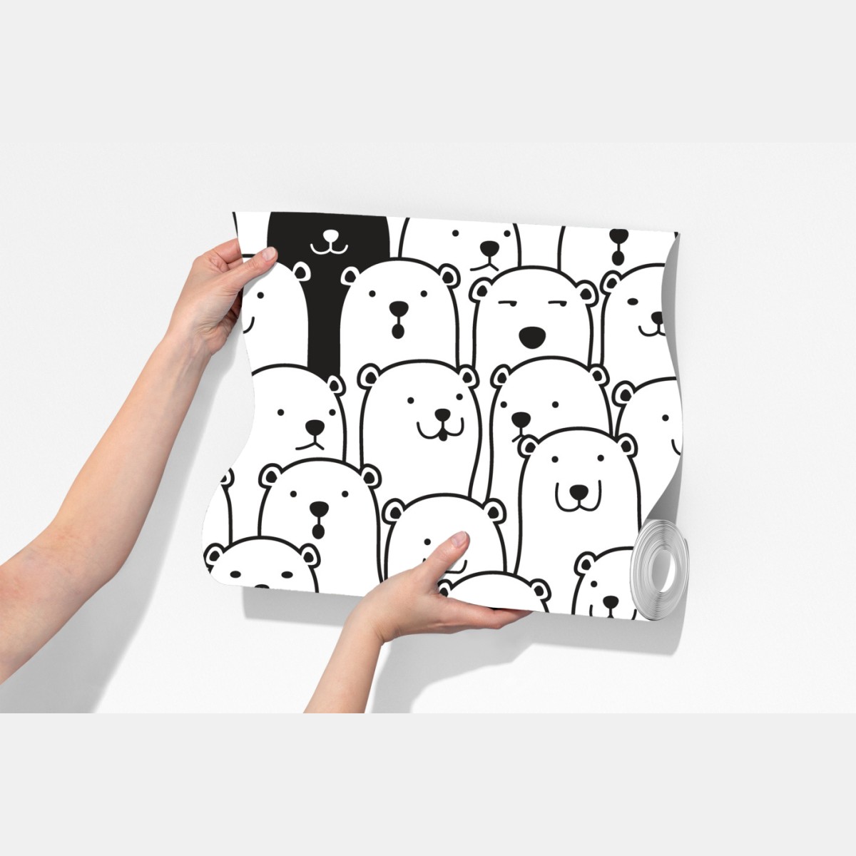 Fototapeta uroczy wzór z misiami – Wallissimo® Fototapeta uroczy wzór z misiami – Wallissimo®