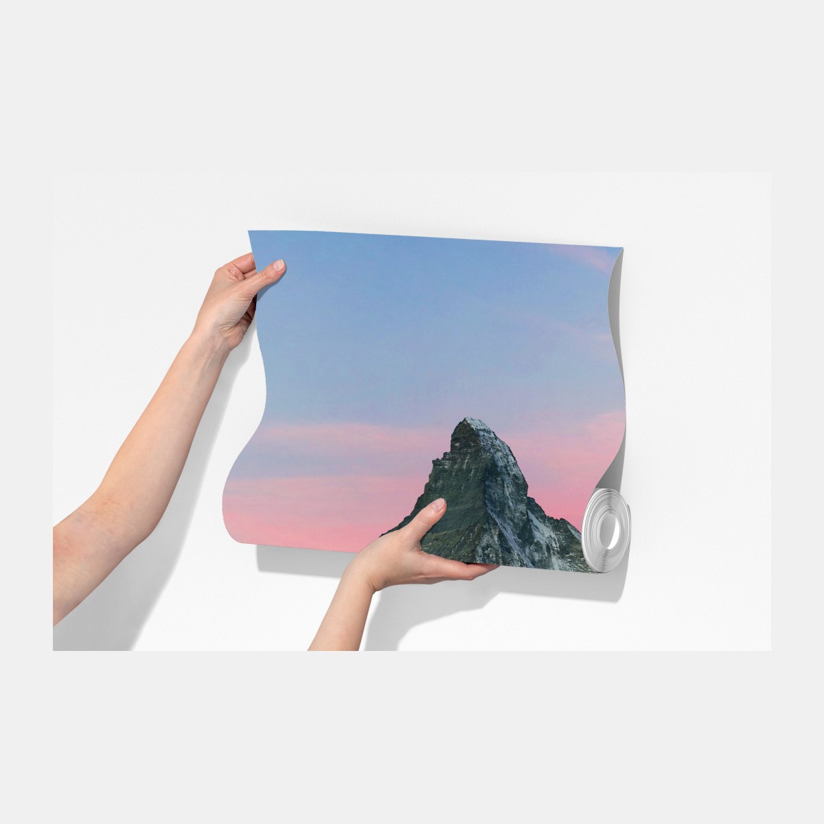 Fototapeta jesienna panorama Matterhornu przy zachodzie słońca – Wallissimo® Fototapeta jesienna panorama Matterhornu przy zachodzie słońca – Wallissimo®