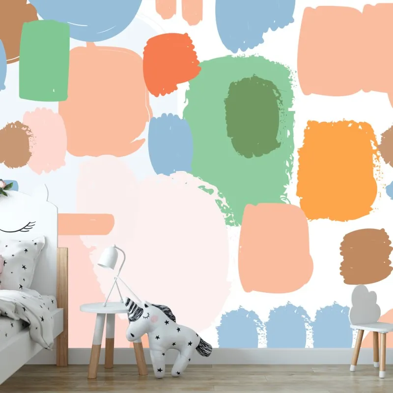 Fototapeta pastelowy wzór pociągnięć pędzla – Wallissimo® Fototapeta pastelowy wzór pociągnięć pędzla – Wallissimo®