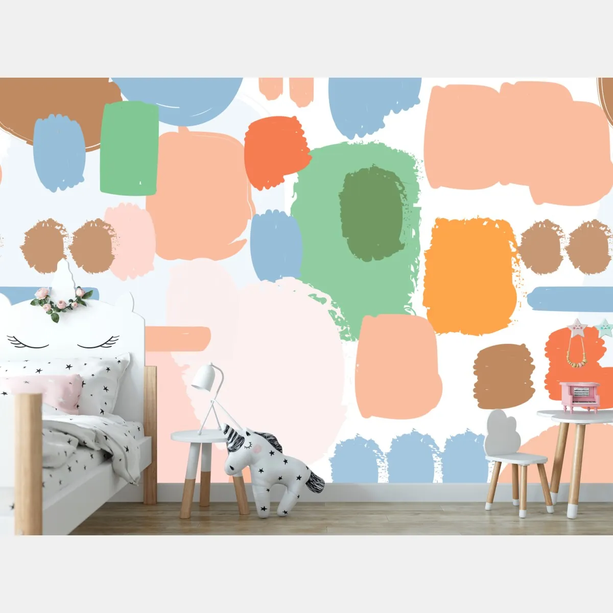 Fototapeta pastelowy wzór pociągnięć pędzla – Wallissimo® Fototapeta pastelowy wzór pociągnięć pędzla – Wallissimo®