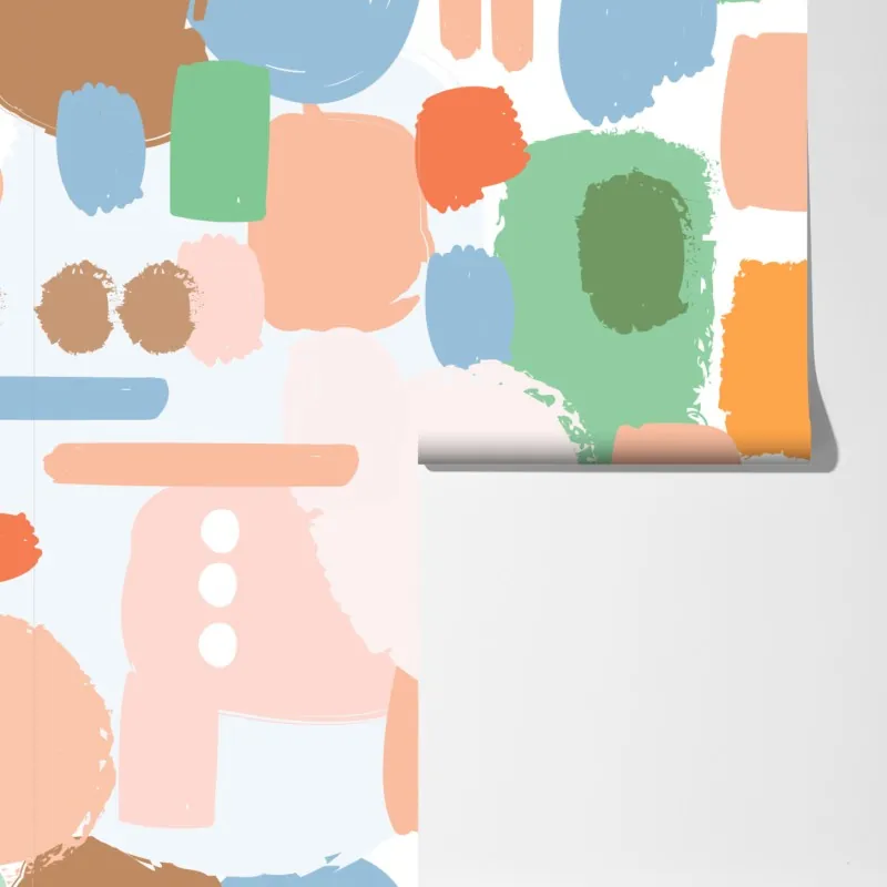 Fototapeta pastelowy wzór pociągnięć pędzla – Wallissimo® Fototapeta pastelowy wzór pociągnięć pędzla – Wallissimo®